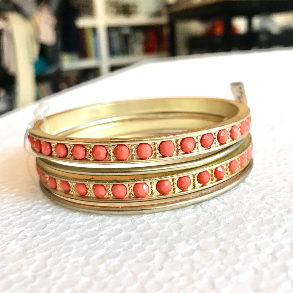 Orange Gold bangles